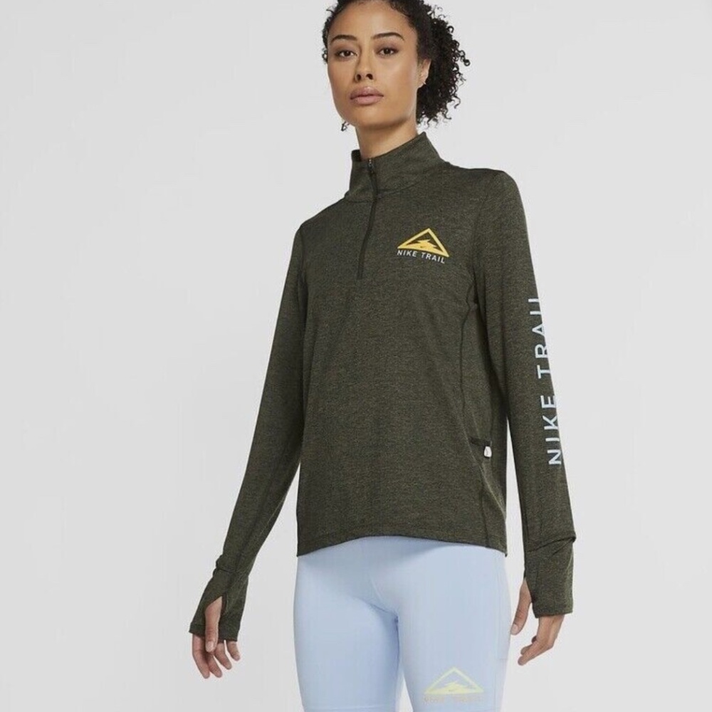 Nike Trail Dri Fit Women's Running Half Zip Long Sleeve (S)